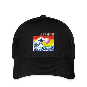 The great wave of love (is unstoppable) - Flexfit Cap - black - Front