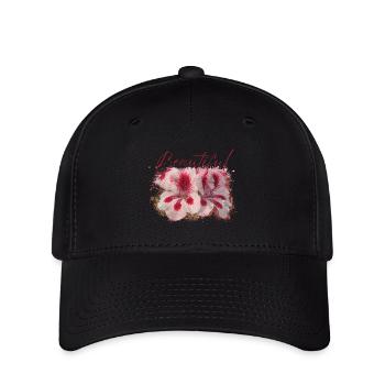 Fleurs Beautiful Aura - Casquette Flexfit - noir - Devant