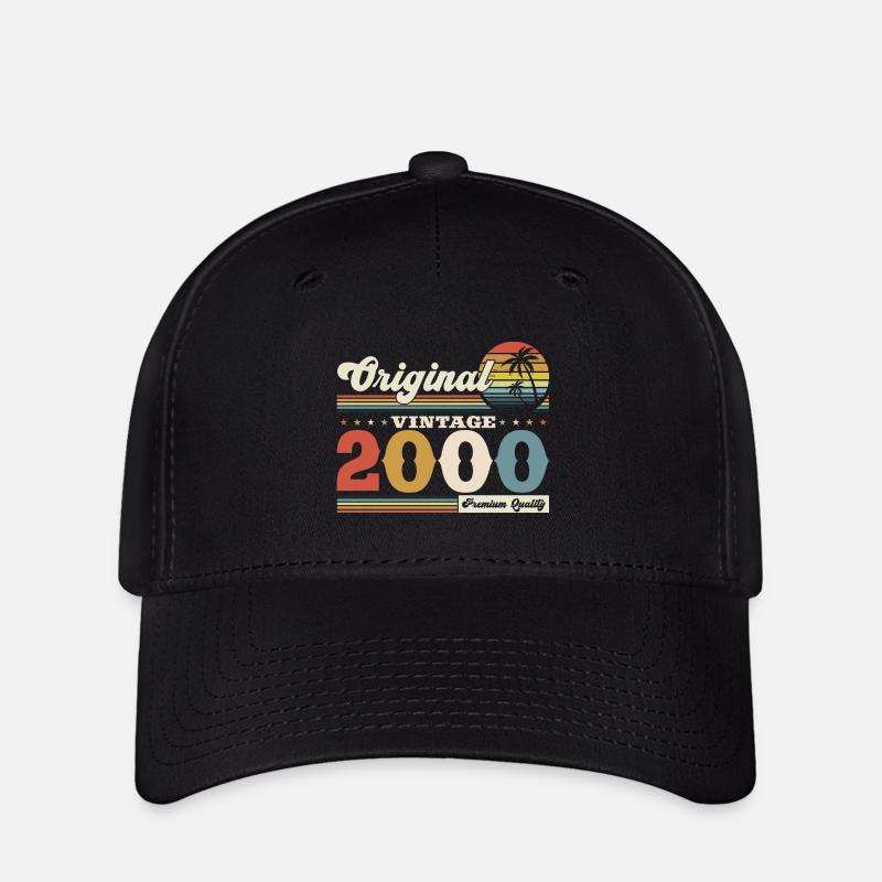 Original 2000 Vintage 2000 24th Birthday 2000 - Flexfit Cap - black