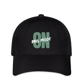 BBQ Mode – ON Grill Shirt - Flexfit Cap - Schwarz - Vorne