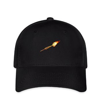 Fléchette rouge - Casquette Flexfit - noir - Devant