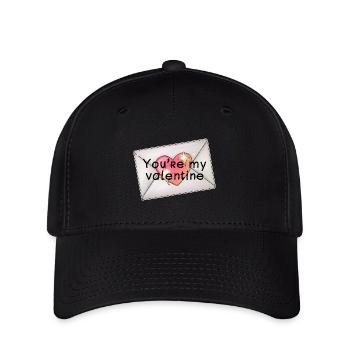 You’re my valentine envelope - Flexfit Cap - black - Front