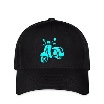 Retro scooter - Flexfit Cap - black - Front