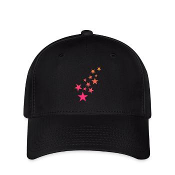 Astérisque motif décoration - Casquette Flexfit - noir - Devant
