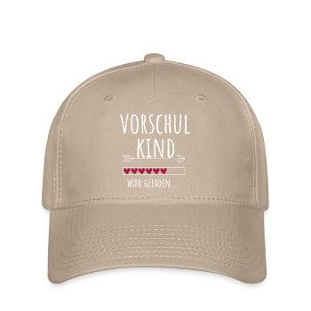 Vorschulkind Kindergarten Vorschule Geschenk - Flexfit Cap - Khaki - Vorne