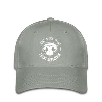 DÉTECTION DE PARFUM Chiens de dressage Chiens Recherche Chiens - Casquette Flexfit - gris vert - Devant