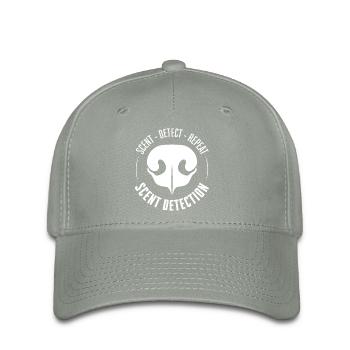 DÉTECTION DE PARFUM Chiens de dressage Chiens Recherche Chiens - Casquette Flexfit - gris vert - Devant