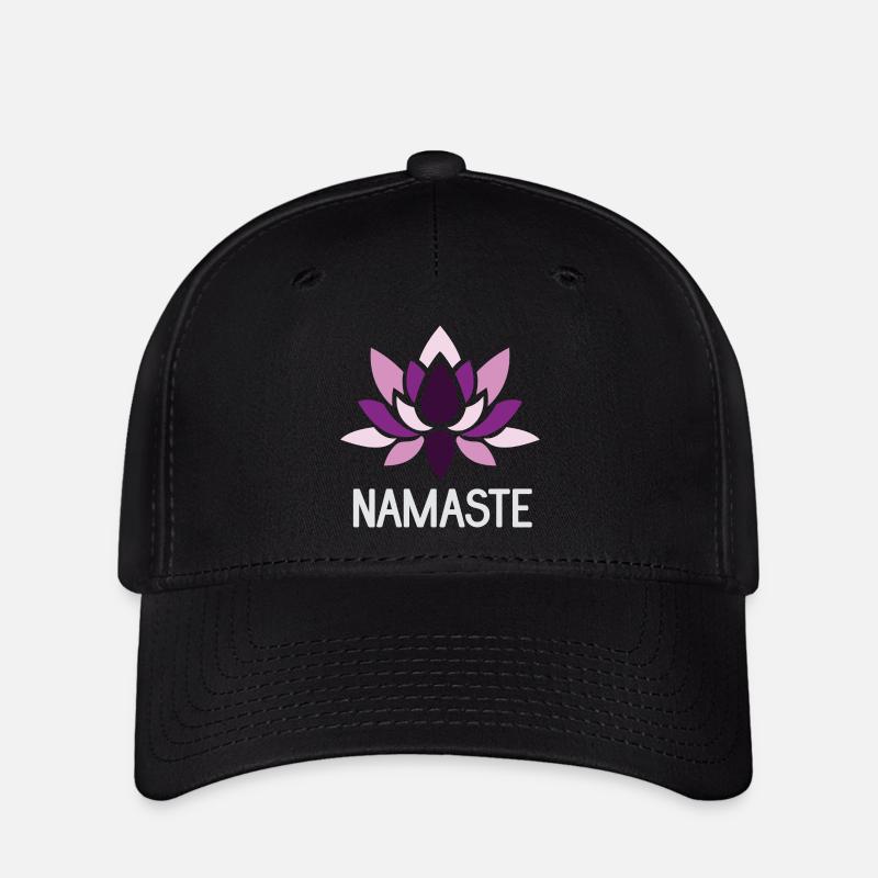 Yoga Geschenkidee - Namaste - Flexfit Cap - Schwarz