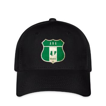 Design du blason du drapeau d'Aba Nigeria - Casquette Flexfit - noir - Devant