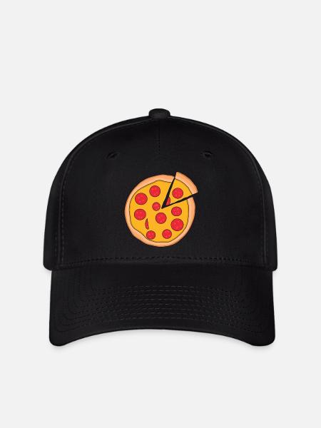 Pizza - Flexfit Cap - Schwarz