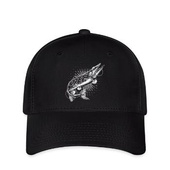 Hecht Angler - Flexfit Cap - Schwarz - Vorne