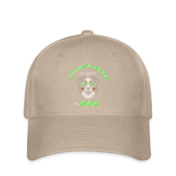 Aussie - comme un chien normal mais vert plus frais - Casquette Flexfit - kaki - Devant
