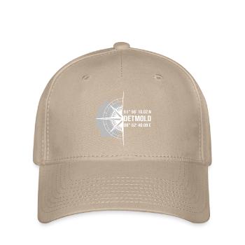 Koordinaten Detmold - Flexfit Cap - Khaki - Vorne