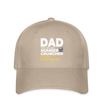 Accountant Dad Accounting Finance Financial Funny - Flexfit Cap - khaki - Front