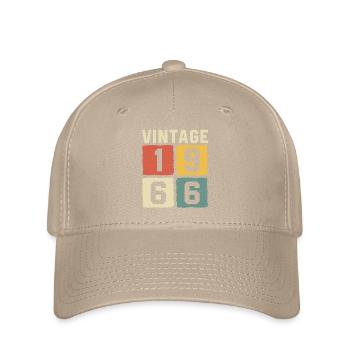Vintage 1966 Geboren 1966 - Flexfit Cap - Khaki - Vorne
