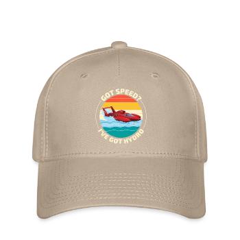 Hydro-Speed-Rennen: Spannender Wasserflugzeug-Humor - Flexfit Cap - Khaki - Vorne
