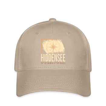 Hiddensee Koordinaten - Flexfit Cap - Khaki - Vorne