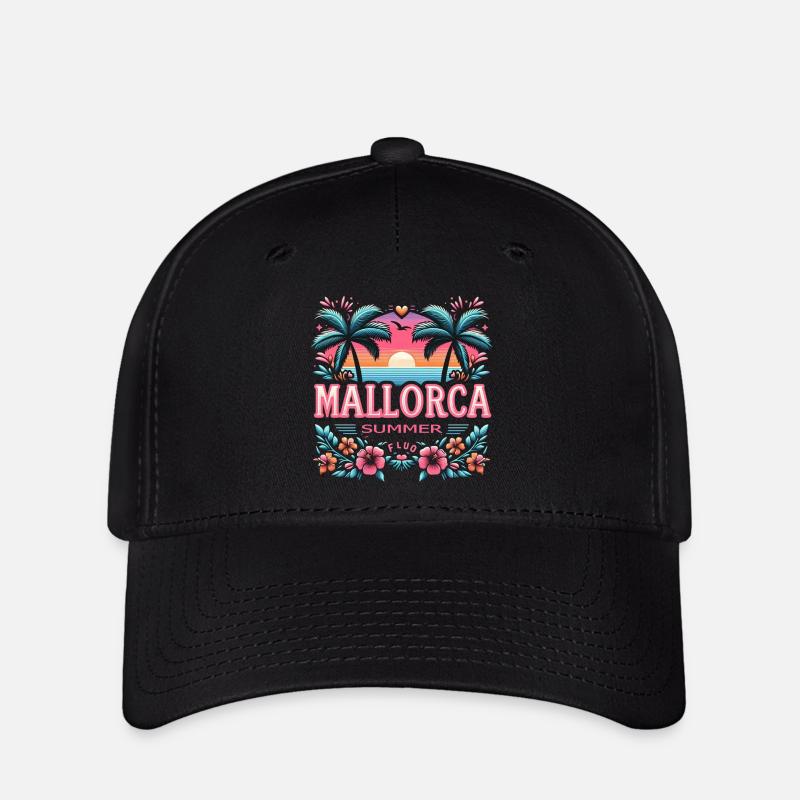 Majorque - Casquette Flexfit - noir