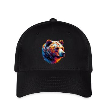 Bär - Flexfit Cap - Schwarz - Vorne