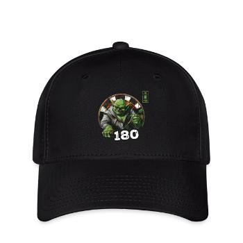 Fléchettes 180 Jeu Vert Champ Dart - L’équipe de fléchettes - Casquette Flexfit - noir - Devant