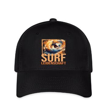 Surf Leidenschaft - Flexfit Cap - Schwarz - Vorne