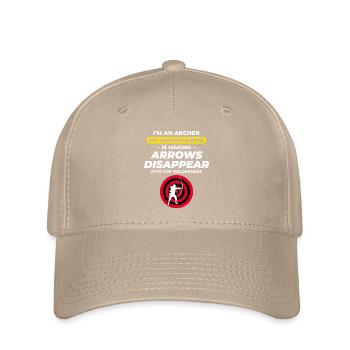 Bogenschießen Ziele Bogenschütze Bullseye Schießsport - Flexfit Cap - Khaki - Vorne