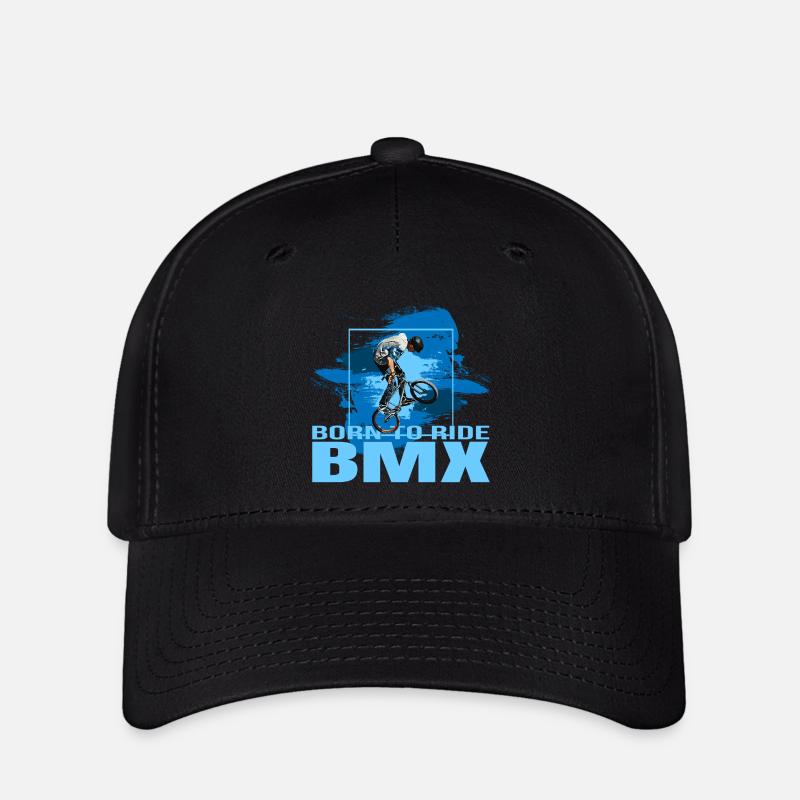 Born to Ride BMX - Flexfit Cap - Schwarz