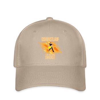 Eiskunstlauf ist meine Droge - Flexfit Cap - Khaki - Vorne