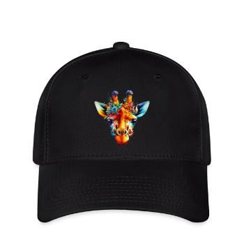 Girafe - Casquette Flexfit - noir - Devant
