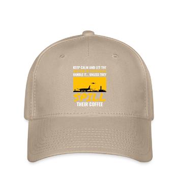 Contrôleur de café de la circulation aérienne ATC Aviation Humour - Casquette Flexfit - kaki - Devant