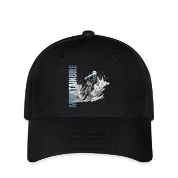 Mountainbike - Flexfit Cap - Schwarz - Vorne