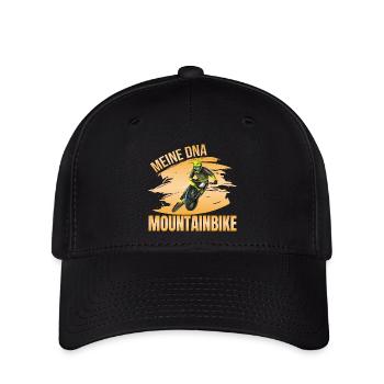 Meine DNA - Mountainbike - Flexfit Cap - Schwarz - Vorne