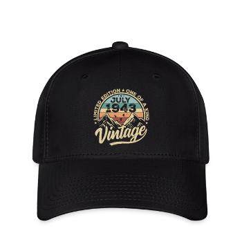 Born in July 1943 Born in July 1943 - Flexfit Cap - black - Front