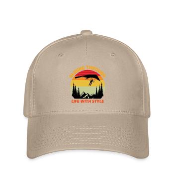 Hang Gliding Air Sports Adventure Soaring Pilot - Flexfit Cap - khaki - Front