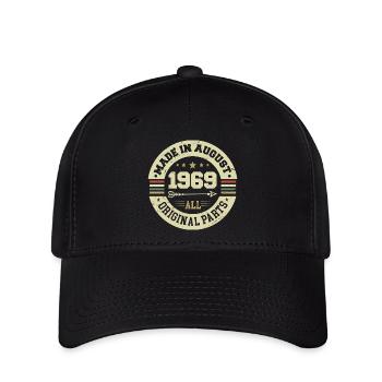 August 1969 Geburtstagsgeschenk August 1969 August - Flexfit Cap - Schwarz - Vorne