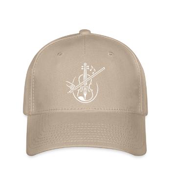 Violon avec archet - Casquette Flexfit - kaki - Devant