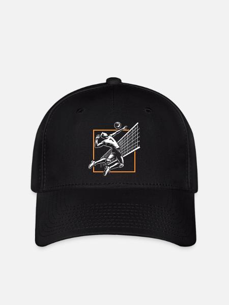 Volleyball - Flexfit Cap - Schwarz