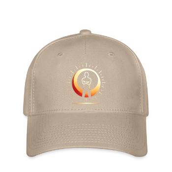 Kühnes Mond-Silhouetten-Design - Flexfit Cap - Khaki - Vorne