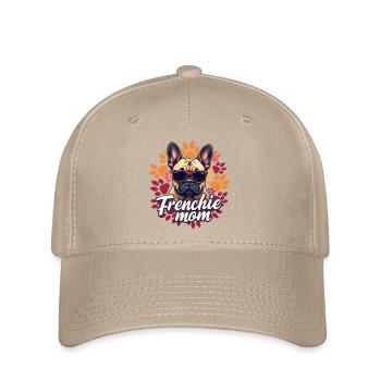 Frenchie Mom - Flexfit Cap - Khaki - Vorne