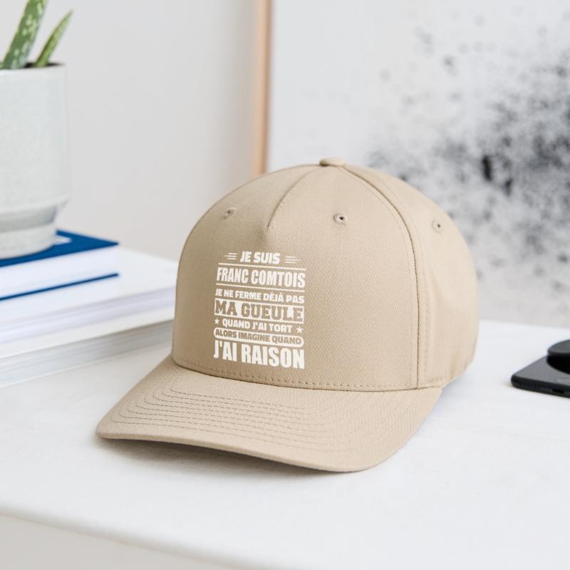 Franc comtois je ferme pas ma gueule franche comté Casquette Flexfit