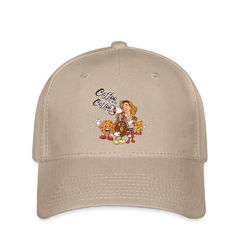 Coffee Break – Retro-Style und süße Kekse - Flexfit Cap - Khaki - Vorne