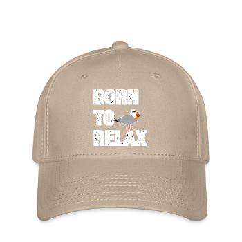 Born to Relax Möwe - Flexfit Cap - Khaki - Vorne