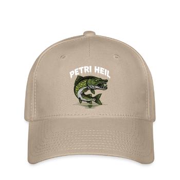 Petri Heil Angler Shirt - Flexfit Cap - khaki - Front