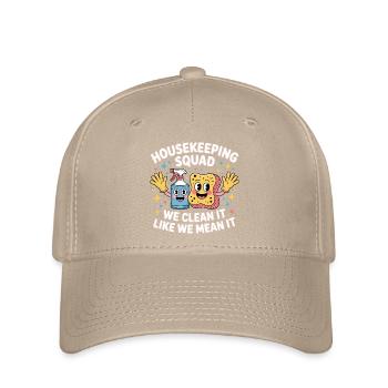 Lustiges Putzen Design - Flexfit Cap - Khaki - Vorne