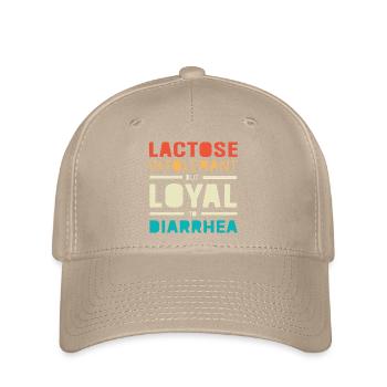 Milch Allergie Laktose Intoleranz Blähungen - Flexfit Cap - Khaki - Vorne