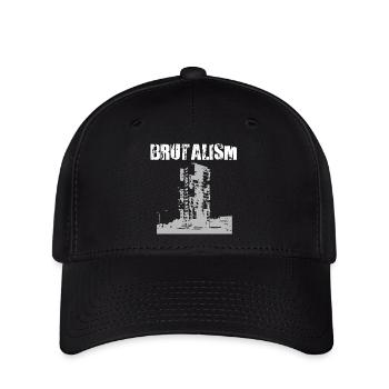 Silhouette de la Tour du Brutalisme - Casquette Flexfit - noir - Devant