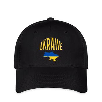 Ukraine - Flexfit Cap - Schwarz - Vorne