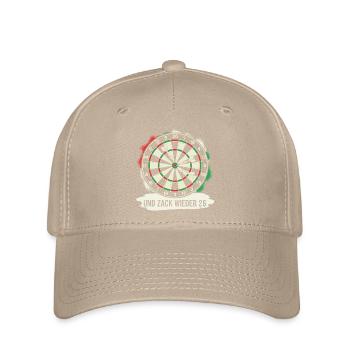 Dart Zack again 26 darts funny saying gift - Flexfit Cap - khaki - Front