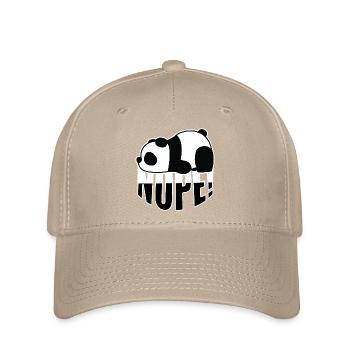 Panda Nope - Flexfit Cap - khaki - Front