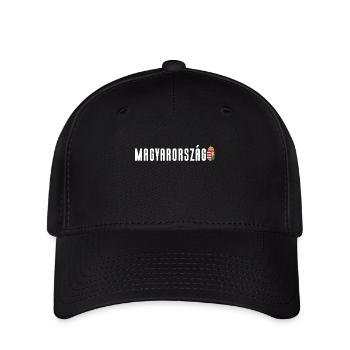 Magyarország Ungarn Wappen Flagge - Flexfit Cap - Schwarz - Vorne